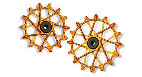 Paire de galets de dérailleur garbaruk pour sram gx/xo/xx eagle 12v orange
