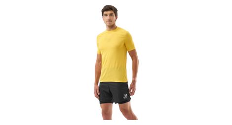T-Shirt Running Compressport Trail Racing Jaune Homme