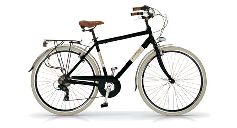 Vélo de ville via veneto vv605am, cadre en aluminium, 6 vitesses, roues 700x38c