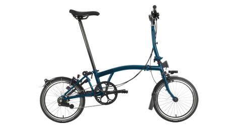 Velo pliant brompton c line explore mid brompton 6v 16 bleu ocean