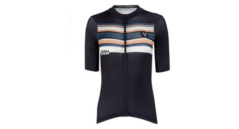 Maillot manches courtes femme lebram arpettaz bleu coupe ajustee