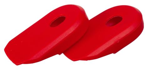 Paire de protege manivelles neatt alu rouge