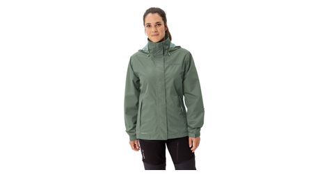 Chaqueta de lluvia ligera vaude escape verde para mujer