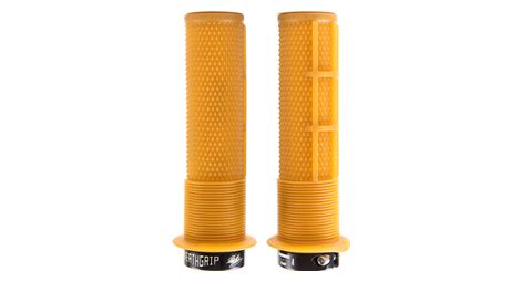 Paire de grips dmr deathgrip thin avec flanges orange gum