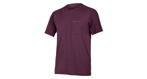 Camiseta técnica endura gv500 foyle morado berenjena