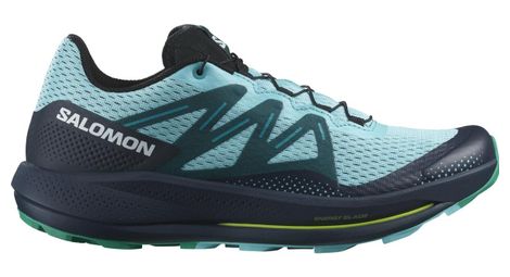 Salomon pulsar trail shoes blue green men's 43.1/3