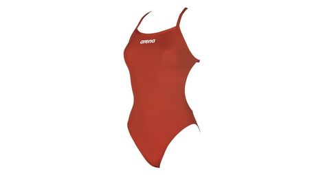 Arena solid lightech high    red white    maillot natation femme 1 piece - Comme neuf sur Alltricks