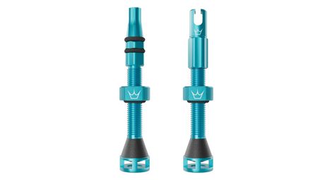 Peaty S Holeshot Fast Flow Tubeless Ventile In Turkisblau