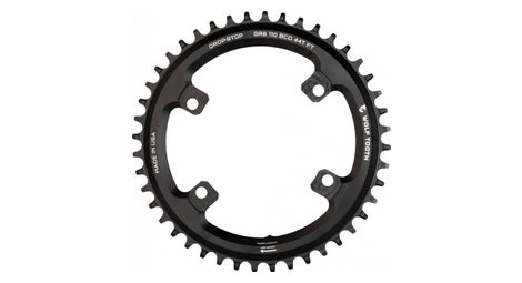 Plateau wolf tooth 110 bcd asymmetric 4-bolt shimano grx drop-stop b noir