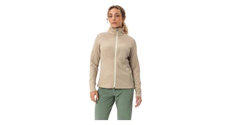 Chaqueta polar vaude skomer beige para mujer
