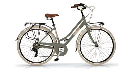 Vélo de ville via veneto vv605al,cadre en aluminium, 6 vitesses, roues 700x38c