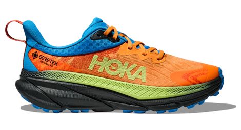 Zapatillas de trail hoka one one challenger 7 gtx naranja azul negro para hombre 45.1/3