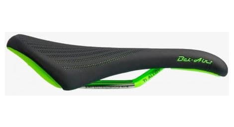 Selle sdg bel-air rl 2.0 - rails titane noir/vert fluo