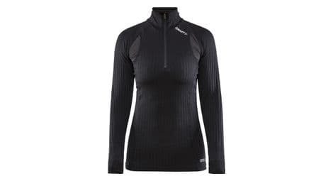 Maillot manches longues craft active extreme 1/4 zip noir femme