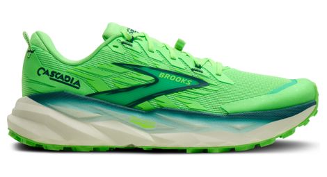Chaussures Trail Brooks Cascadia 19 Vert Homme