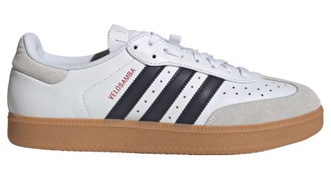 Chaussures Vélo adidas Velosamba Leather Blanc/Bleu Unisexe