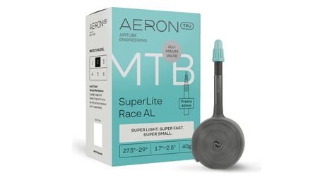 Chambre à Air Allégée Aeron TPU MTB SuperLite Race AL 27.5"-29" Presta 42 mm