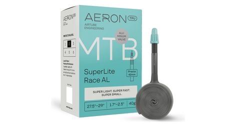 aeron tpu superlite race al 27 5 29 presta 42 mm lightweight mtb inner tube