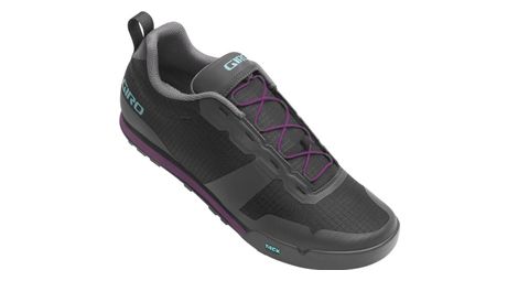 Zapatilla mtb giro track er fastlace negra / púrpura para mujer