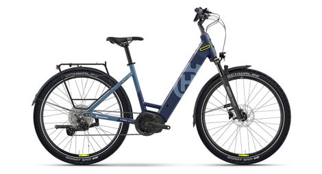 Husqvarna crosser 2 wave elektrische hybride fiets shimano deore/cues 11s 625wh 27,5'' blauw 2024