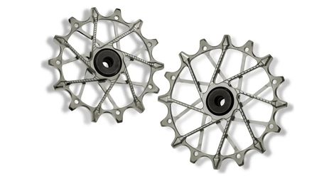 Paire de galets de dérailleur garbaruk pour sram gx/xo/xx eagle 12v argent