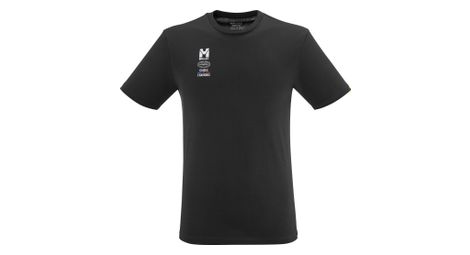 T-shirt manches courtes millet compagnie des guides chamonix noir homme
