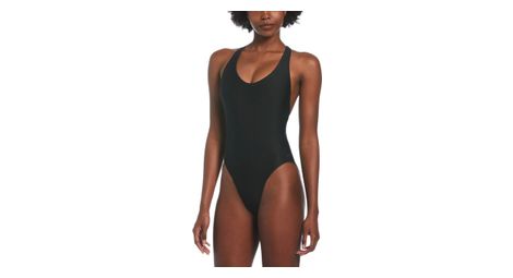 Traje de baño de una pieza nike swim fusion back negro para mujer