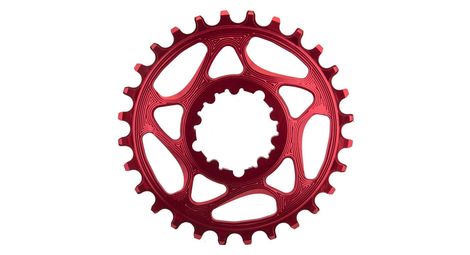 Plateau rond narrow wide absoluteblack direct mount pour transmissions sram 12v rouge