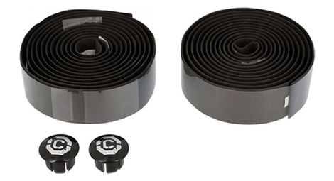 ruban de cintre/ruban de guidon clarks cork noir avec bouchons