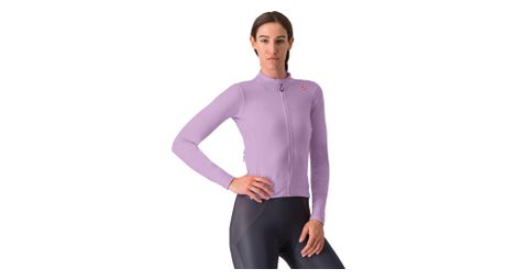 Langarmtrikot für frauen castelli espresso thermal violet