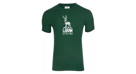 T shirt manches courtes lebram cerf vert fonce