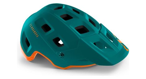 Casque all-moutain met terranova brillant vert orange