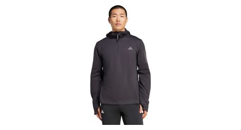 Haut thermique 1/2 zip adidas performance own the run winterized noir homme