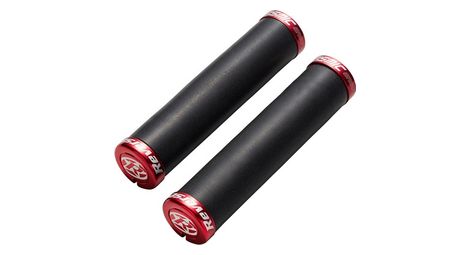 Paire de grips reverse seismic ergo o32mm noir rouge