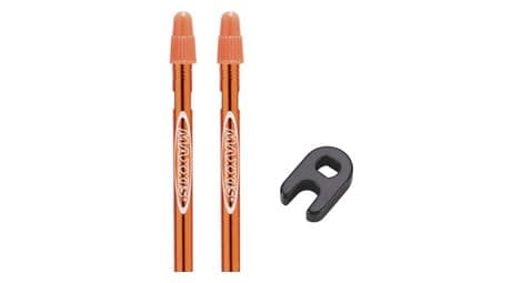 Paire de prolongateurs de valves maxxis modular valve system presta orange