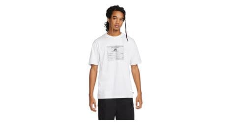 Camiseta de manga corta nike sb skate blanca m