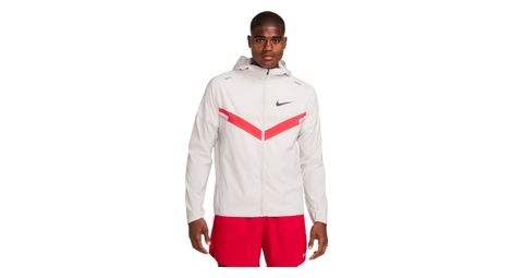 Chaqueta nike dri-fit windrunner hakone beige roja xl