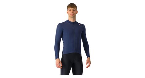 Maillot Manches Longues Castelli Espresso Thermal Bleu