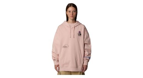 The north face mountain cleanup unisex oversized hoodie pink