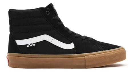 Vans sk8-hi zapatos de skate negros / goma 43