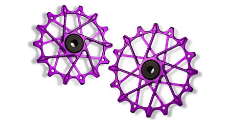 Paire de galets de dérailleur garbaruk pour sram gx/xo/xx eagle 12v violet