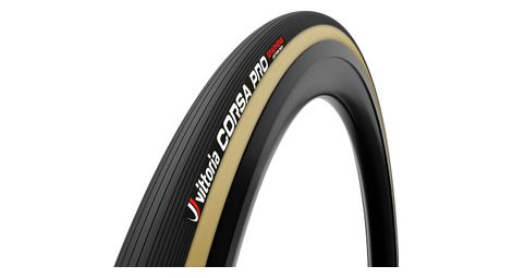 Vittoria corsa pro 700 mm graphene g2.0 + silica compound straßendarmreifen beige flanken 25 mm