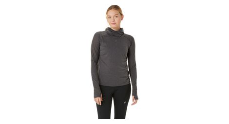 Asics metarun winter thermal hooded top black women's