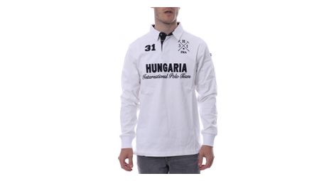 Polo blanc homme hungaria international polo team