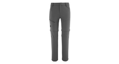 Pantalon convertible millet trekker str zip off pt m gris