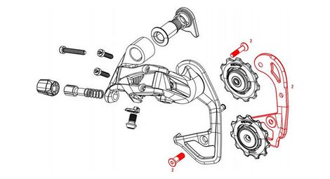 Horquilla interna corta sram red y red 22