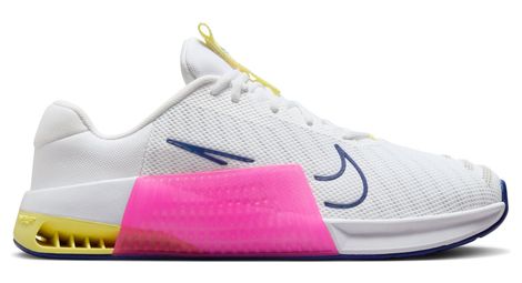 Zapatillas nike metcon 9 cross training blanco azul rosa 41