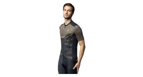 Maillot de manga corta alé mountain marrón