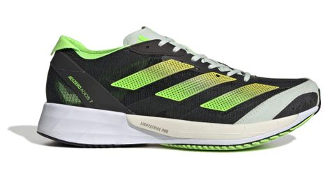 Adidas running adizero adios 7 nero verde giallo scarpe da donna