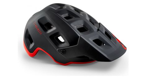 met terranova helmet black red mat brillant